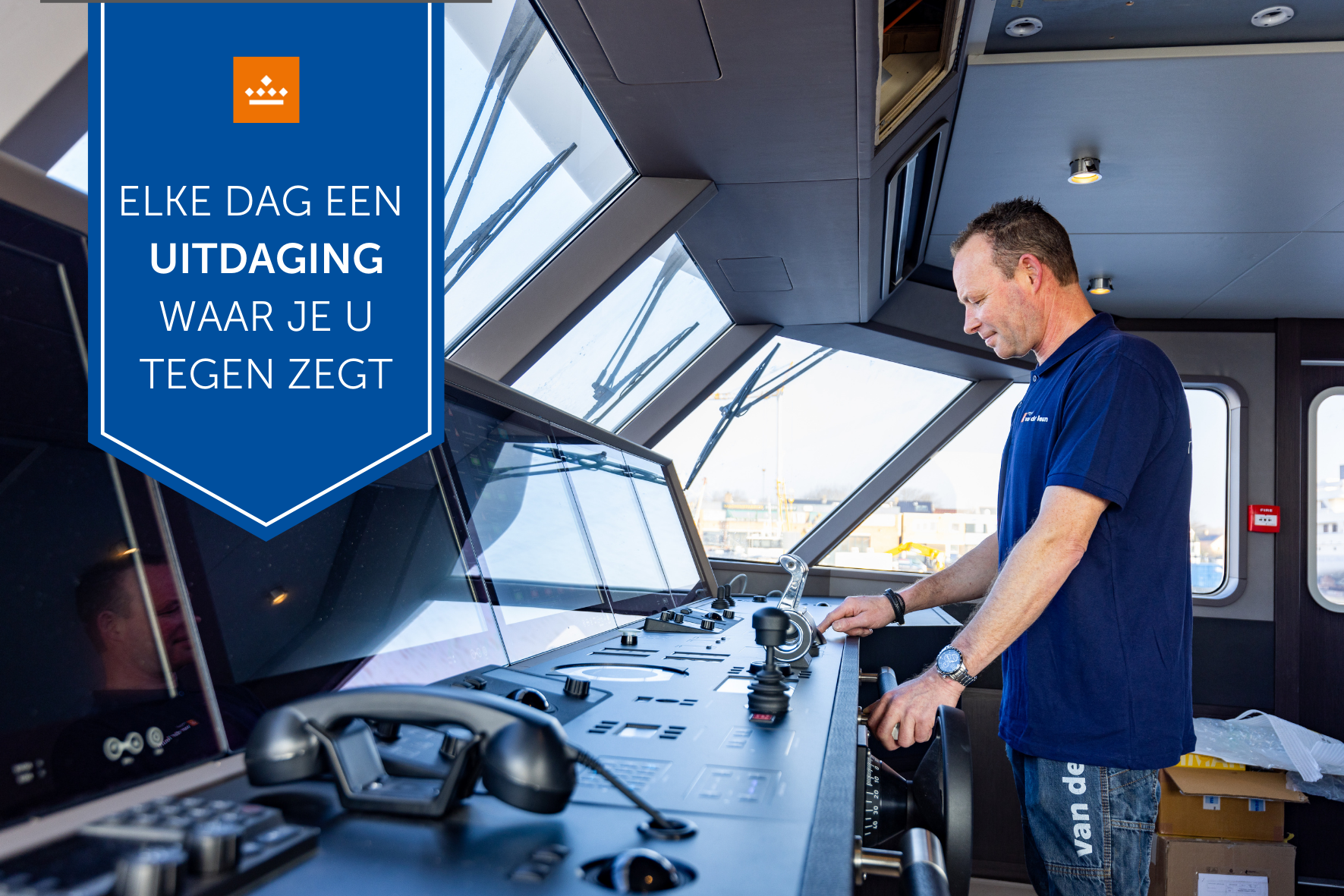 Kroon op je werk Vacaturefoto's met vaandel (5)